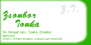 zsombor tomka business card